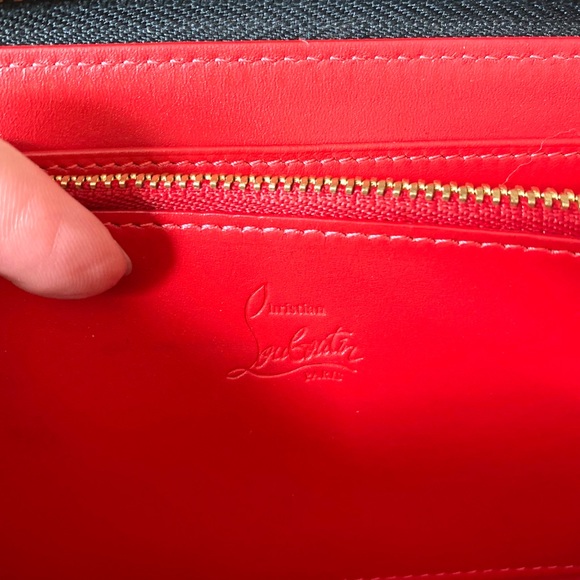 Authentic Christian Louboutin Pannetone Black Leather Multi-metal Spiked Wallet - Picture 8 of 14